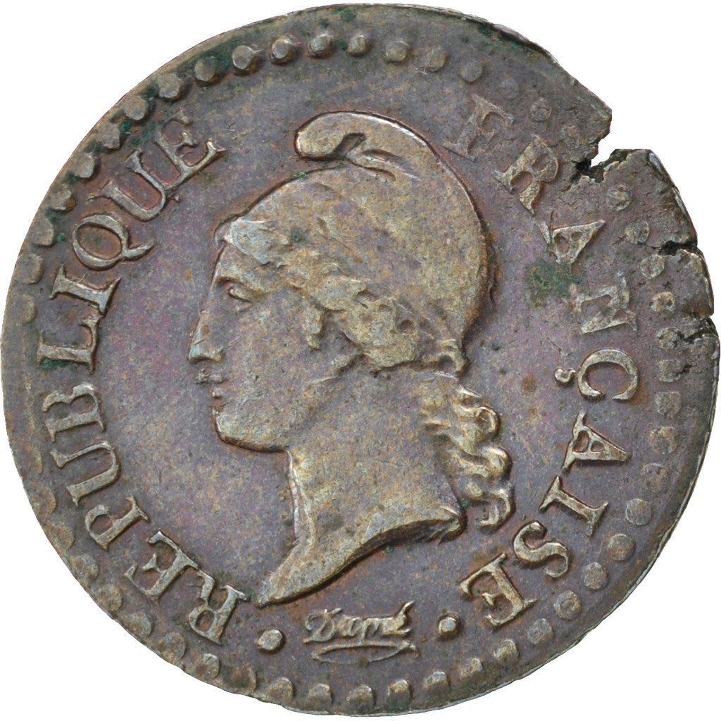 Coin, France, Dupré, Centime, 1798, Paris, EF(40-45), Bronze, KM:646