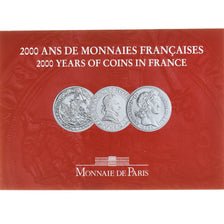 Francia, Coffret 3x 5 Francs, 2000 Ans de Monnaies Françaises (2/3), 2000