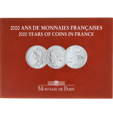Francia, Coffret 3x 5 Francs, 2000 Ans de Monnaies Françaises (3/3), 2000