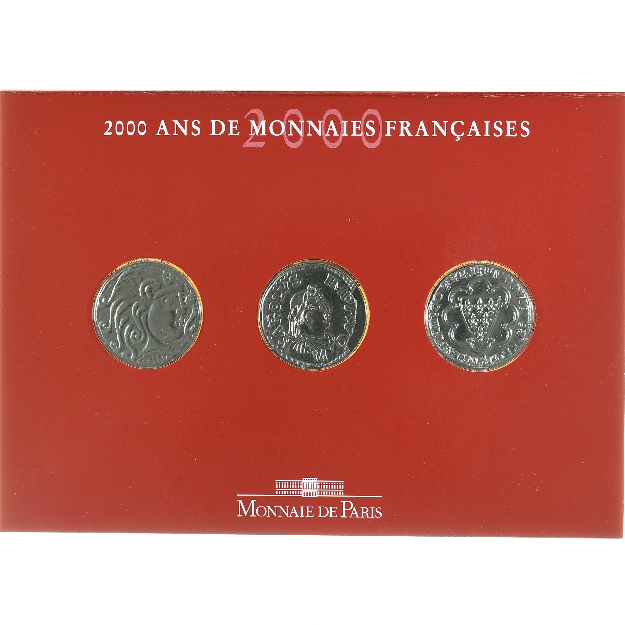 France, Coffret 3x 5 Francs, 2000 Ans de Monnaies Françaises (1/3), 2000