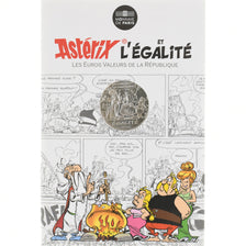 Francia, 10 Euro, Astérix Égalité (Le devin), 2015, MDP, BU, FDC, Argento