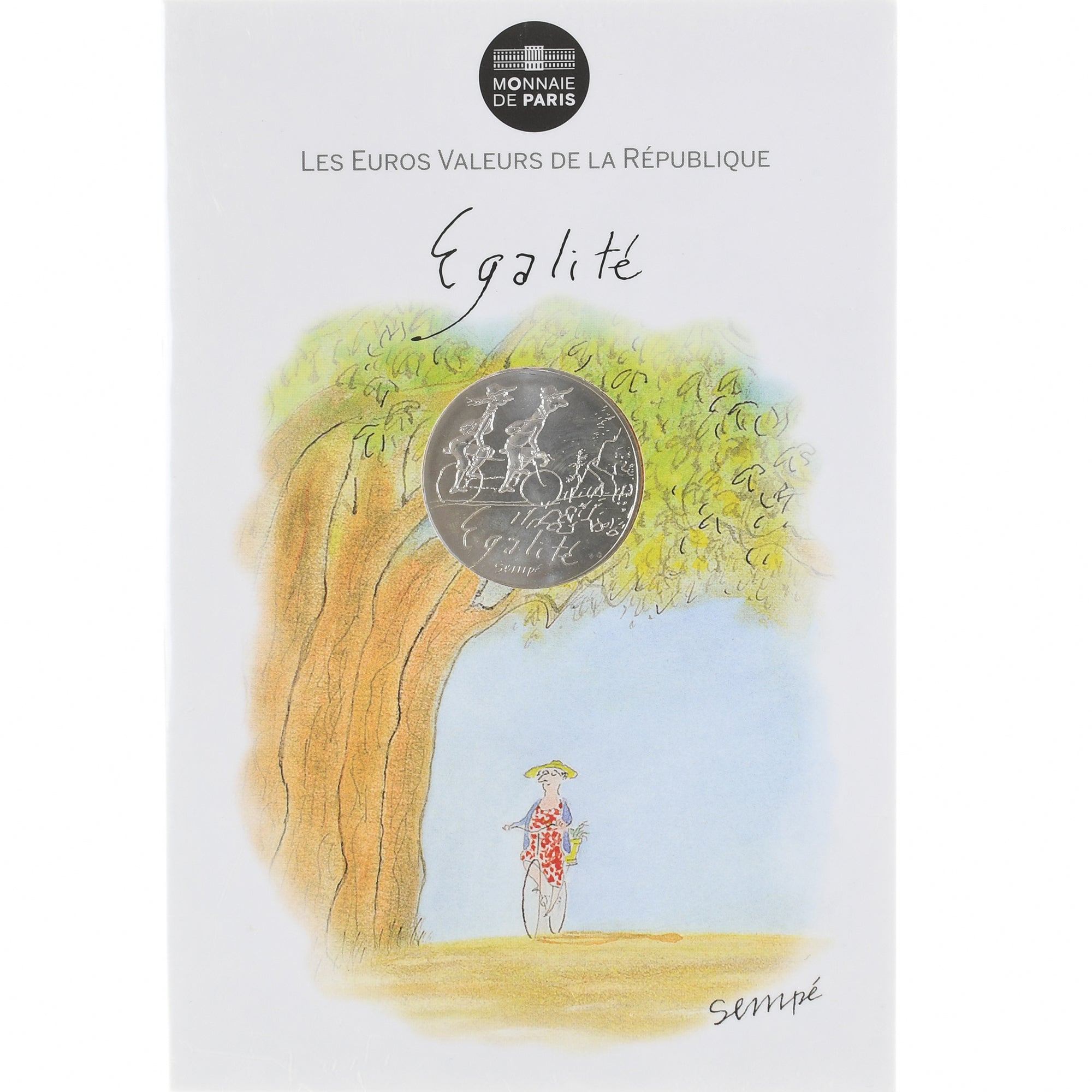 France, 10 Euro, Sempé - Égalité - Printemps, 2014, Monnaie de Paris, BU