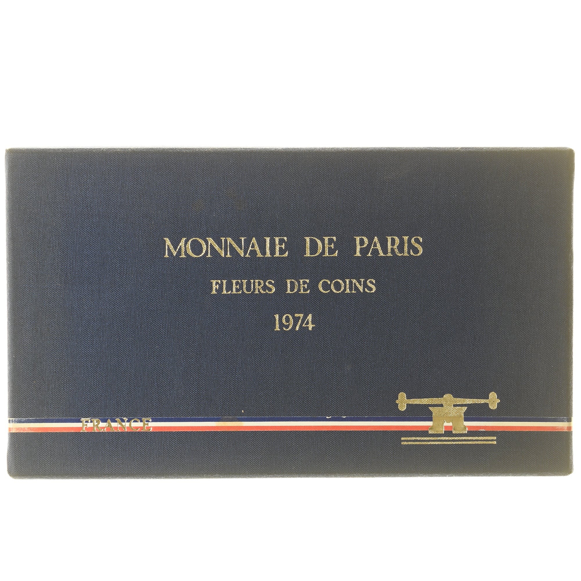 France, Coffret 1 c. à 10 frs., 1974, Monnaie de Paris, FDC, MS(65-70)
