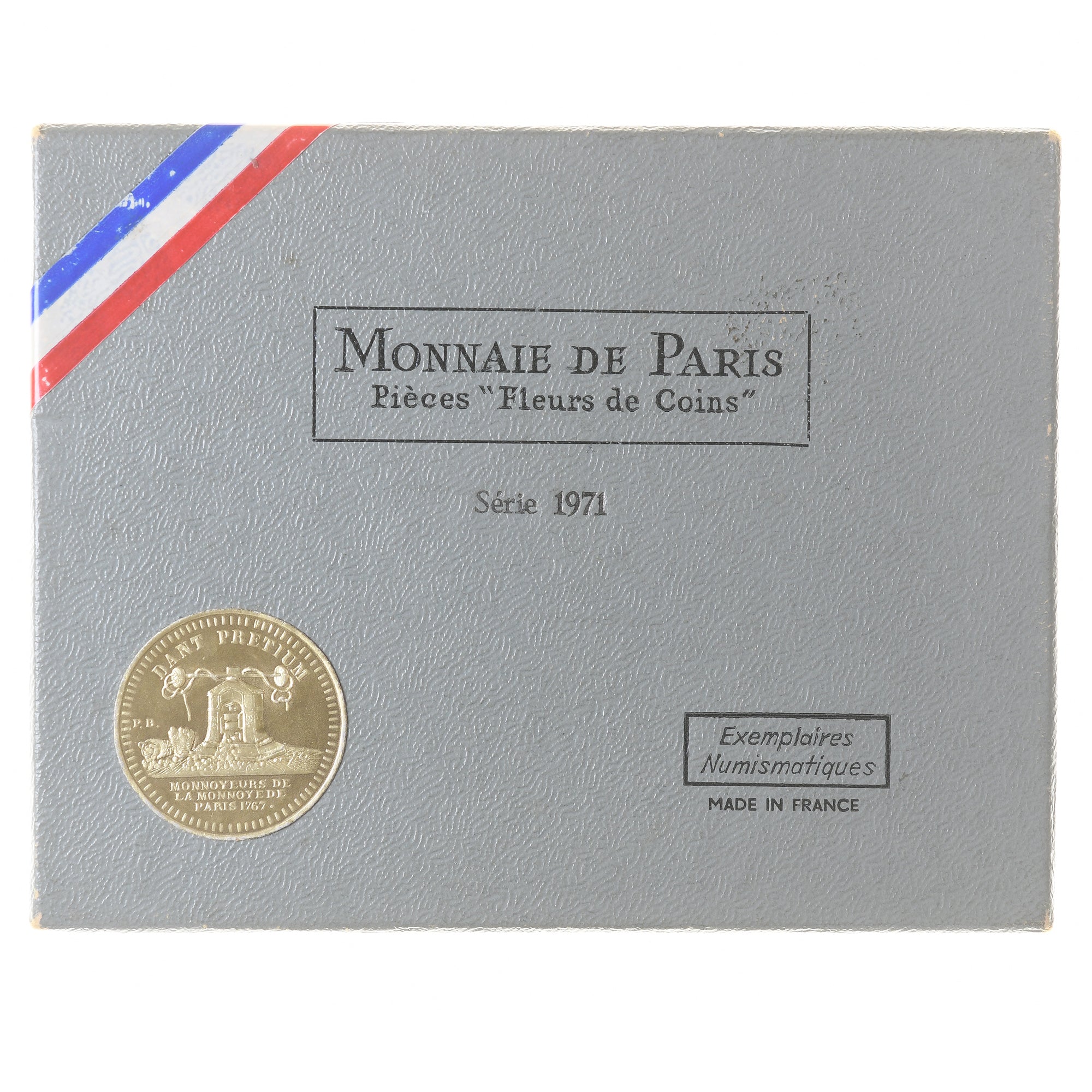 Moneta, Francja, Coffret 1 c. à 10 frs., 1971, Monnaie de Paris, FDC