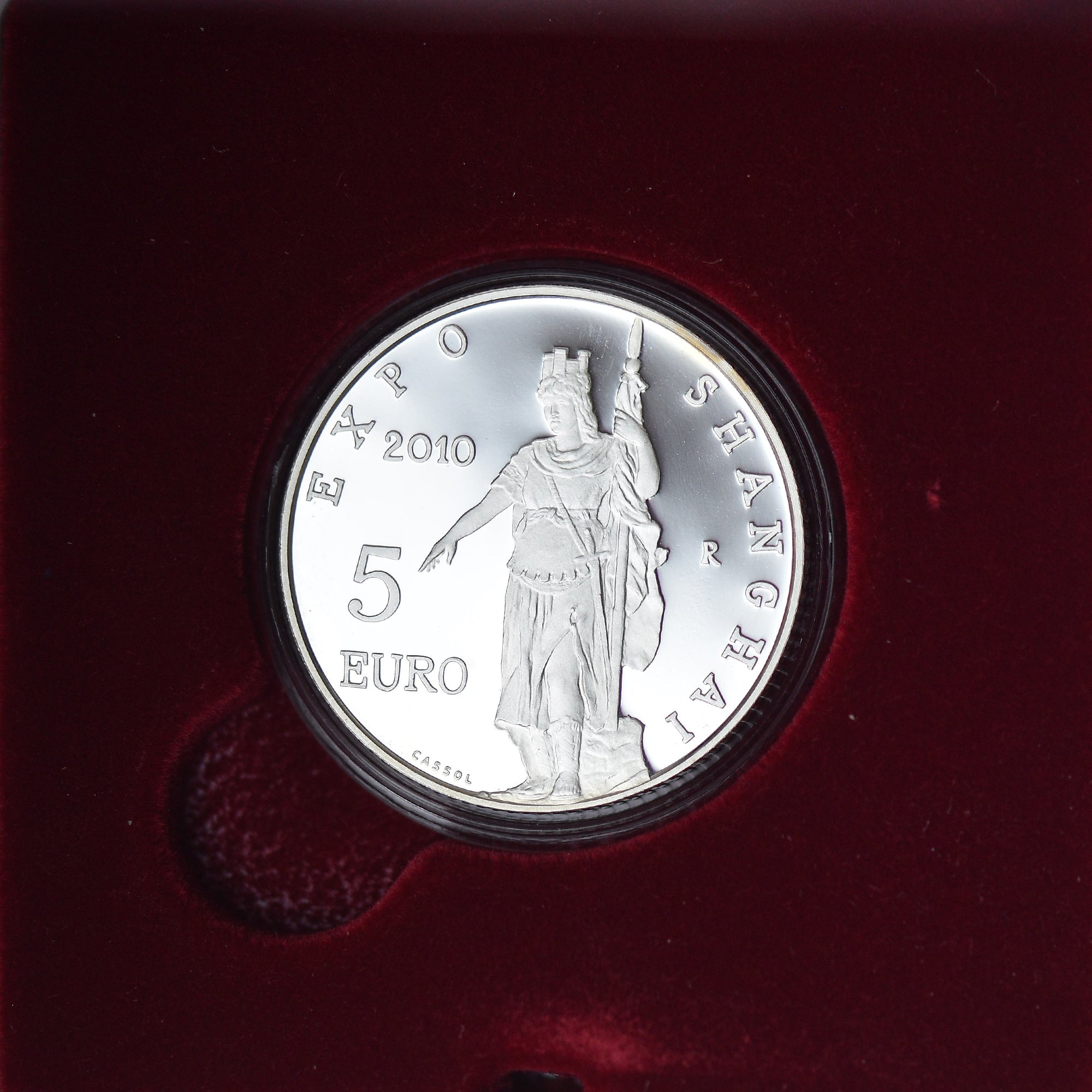 San Marino, 5 Euro, San Marino all'Expo Shanghai, 2010, Rome, BE, MS(65-70)