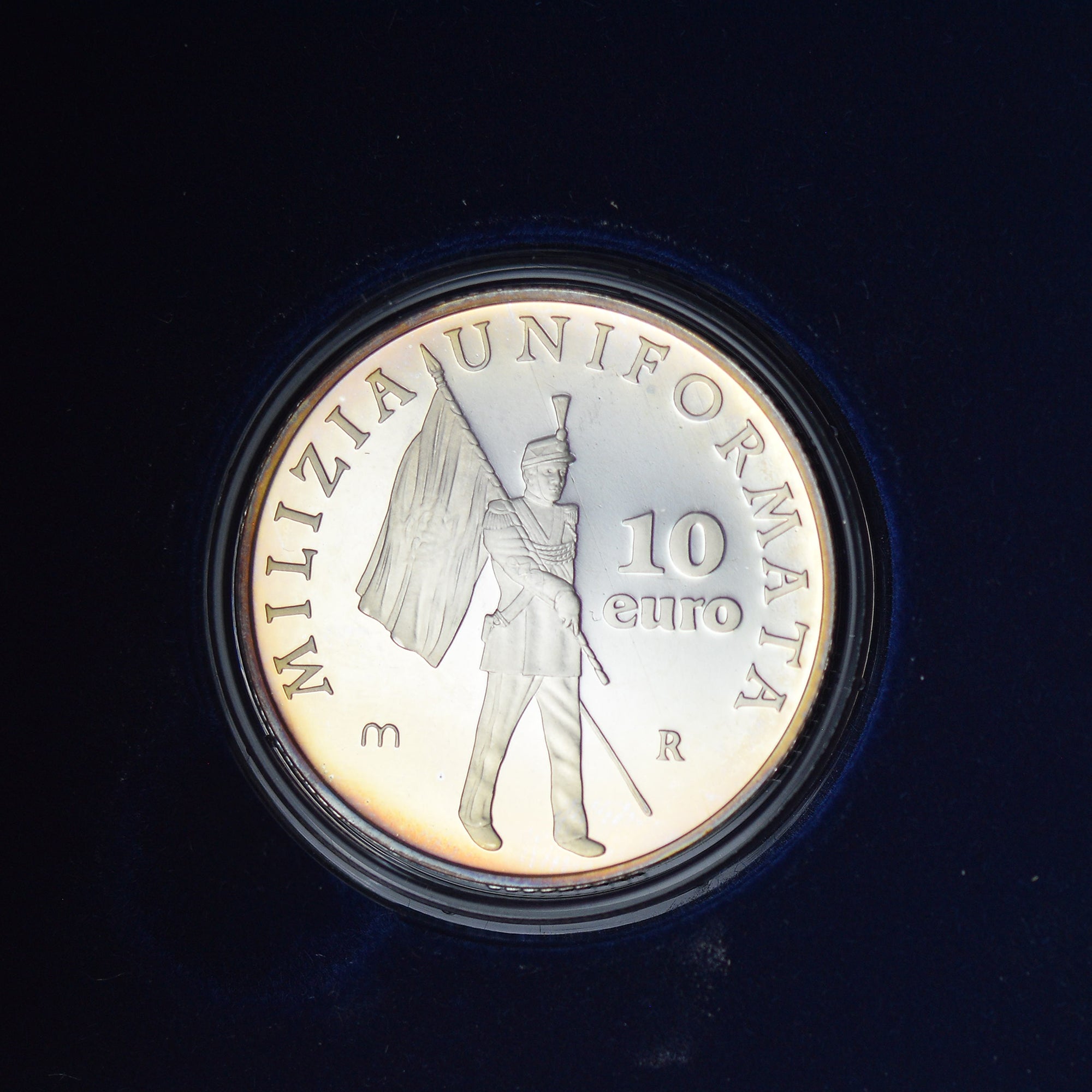 San Marino, 10 Euro, Milizia uniformata (500° Anniv.), 2005, Rome, BE, FDC