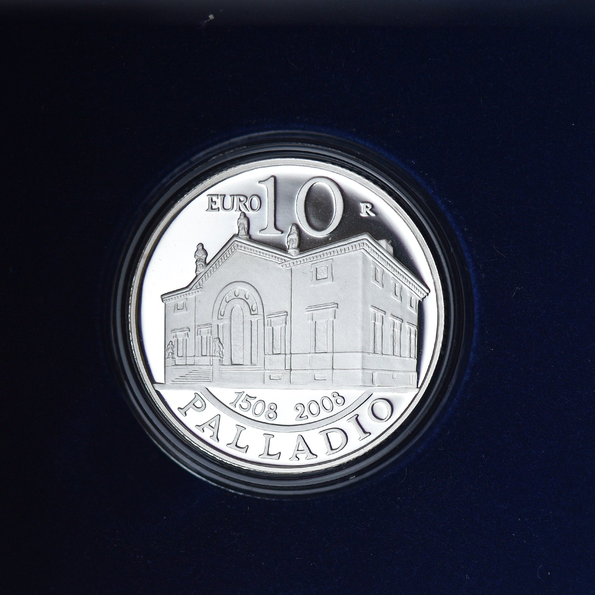 Saint Marin , 10 Euro, Nascita di Palladio (500° Anniv.), 2008, Rome, BE, FDC