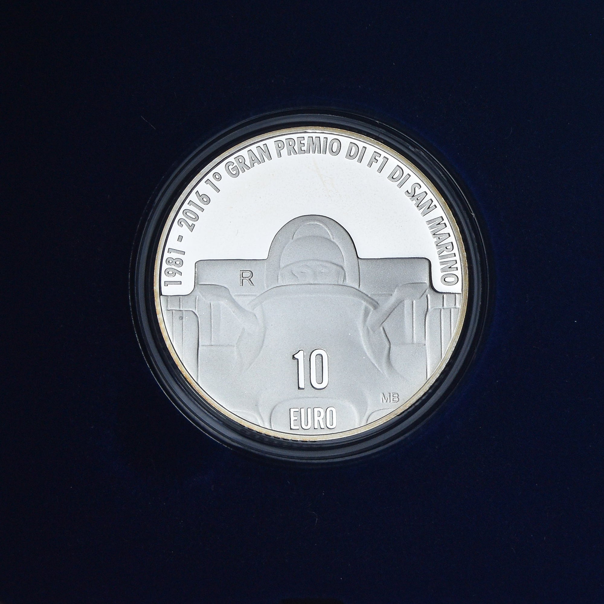 Saint Marin, 10 Euro, Primo Grand Premio di F1 di San Marino (35° Anniv.), 2016