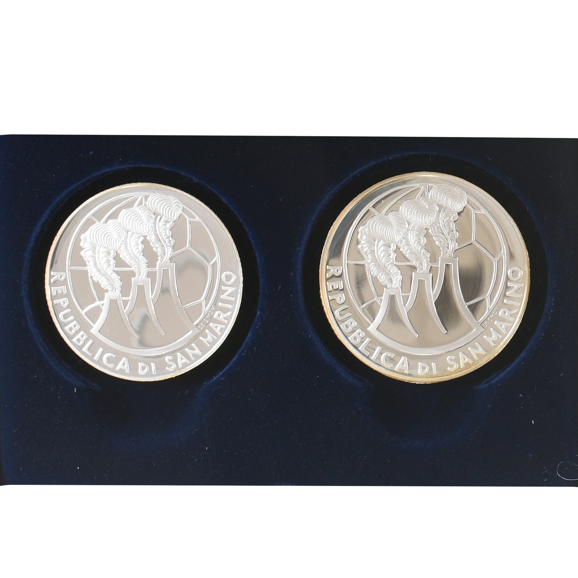 San Marino, 5€ + 10€, Campionato mondiale di calcio Germania 2006, 2004