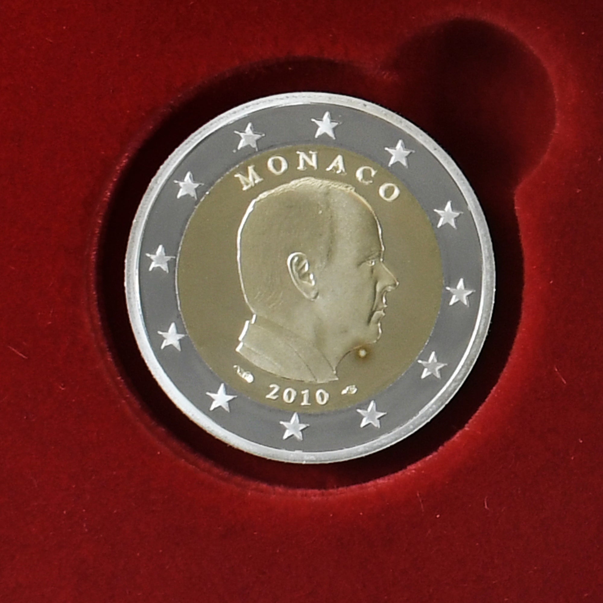 Monaco, Albert II, 2 Euro, 2010, Monnaie de Paris, BE, FDC, Bi-Metallic