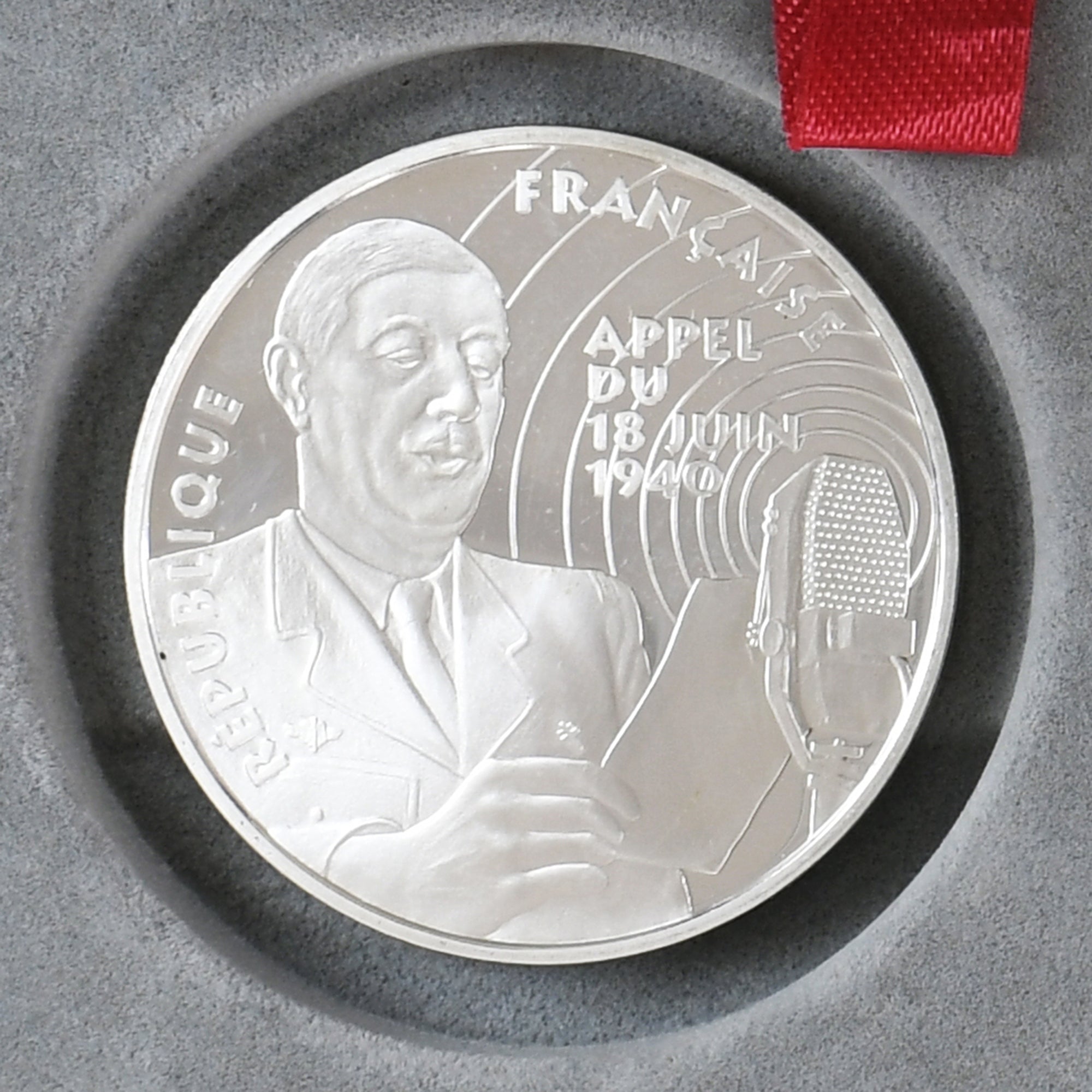 Munten, Frankrijk, Appel du 18 juin 1940, 100 Francs, 1994, Monnaie de Paris