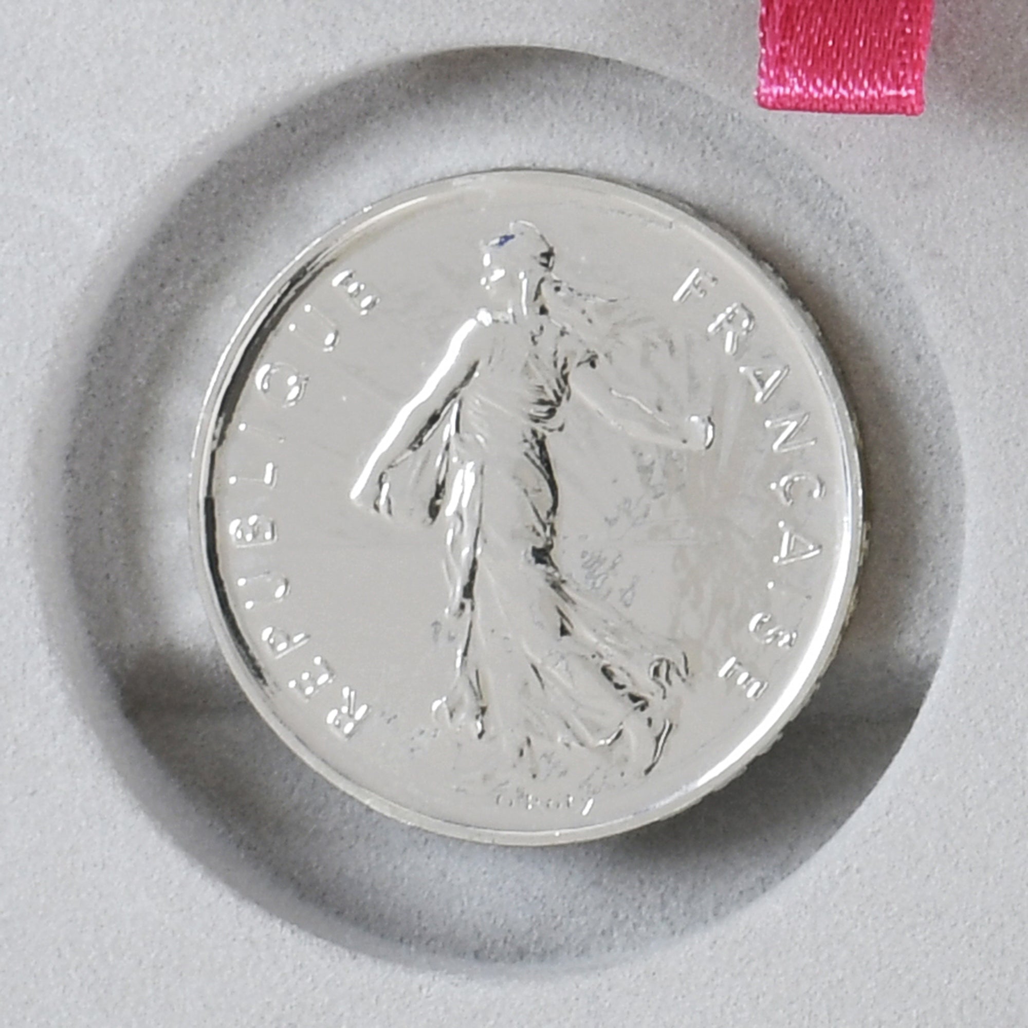 Moneta, Francia, Semeuse, 5 Francs, 2001, Monnaie de Paris, BU, FDC, Argento