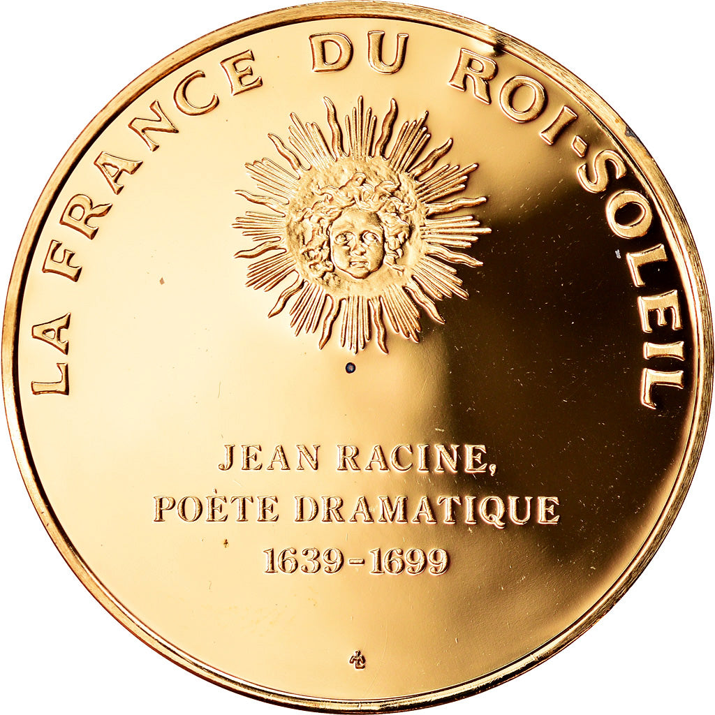 Francia, medalla, Jean Racine, La France du Roi Soleil, SC, Oro vermeil