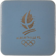 Moneda, Francia, 1992 Olympics, Albertville, Slalom Skiing, 100 Francs, 1990