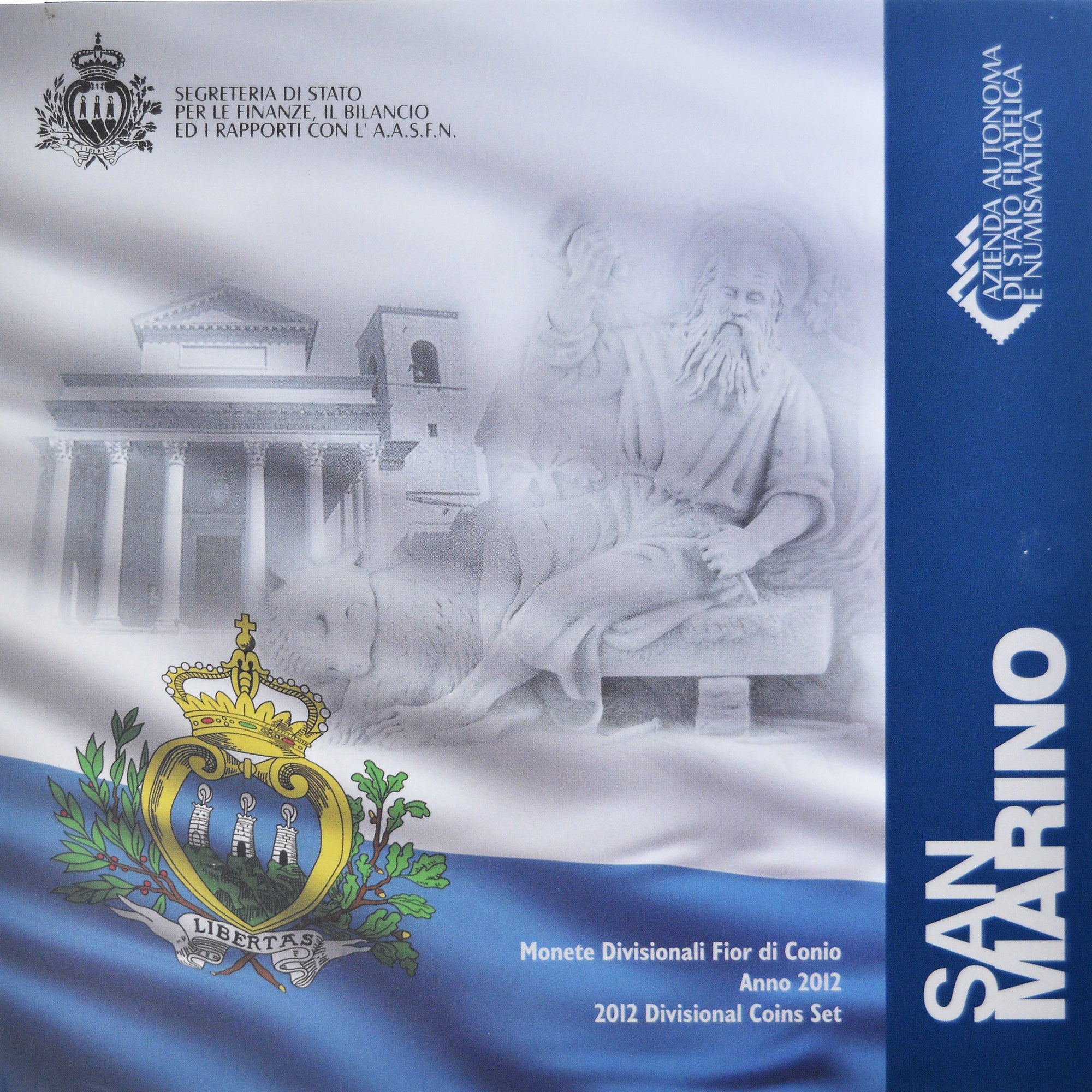 San Marino, Coffret 1c. à 2€, 2012, Rome, FDC, FDC, Sin información