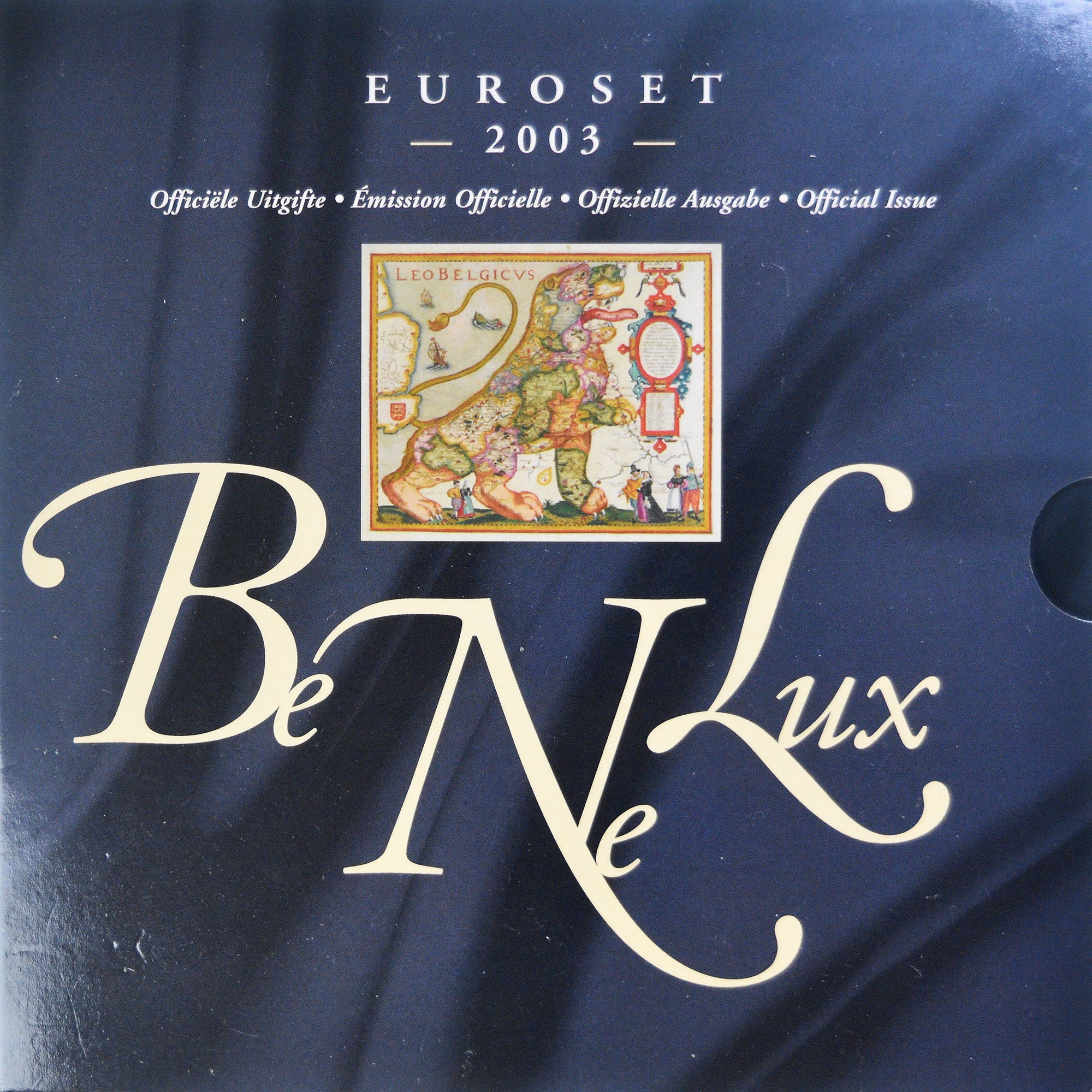 Benelux, Euroset + jeton, Road to Europe, 2003, BU, FDC, n.v.t.