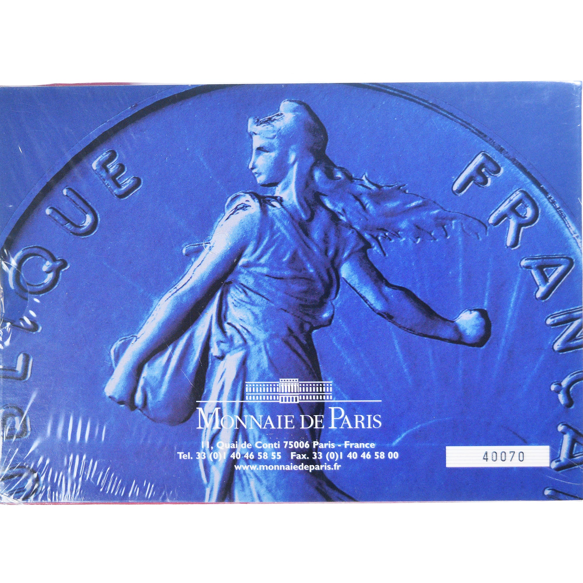 França, Coffret 1 c. à 20 frs., 2000, Monnaie de Paris, BU, MS(65-70), N/D