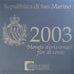 San Marino, Coffret 1c. à 2€, 2003, Rome, FDC, MS(65-70)