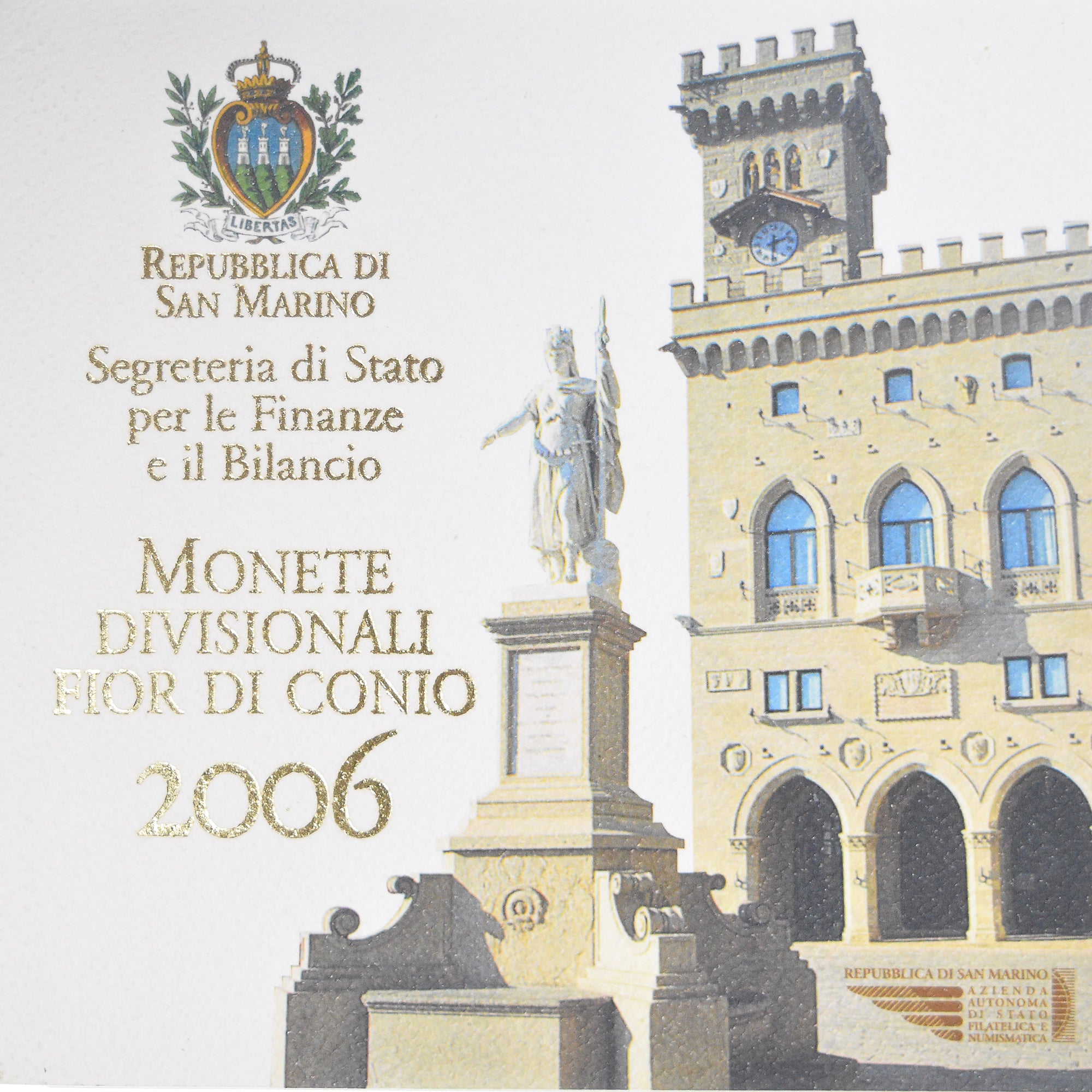 San Marino, Coffret 1c. à 5€, 2006, Rome, FDC, FDC, Sin información