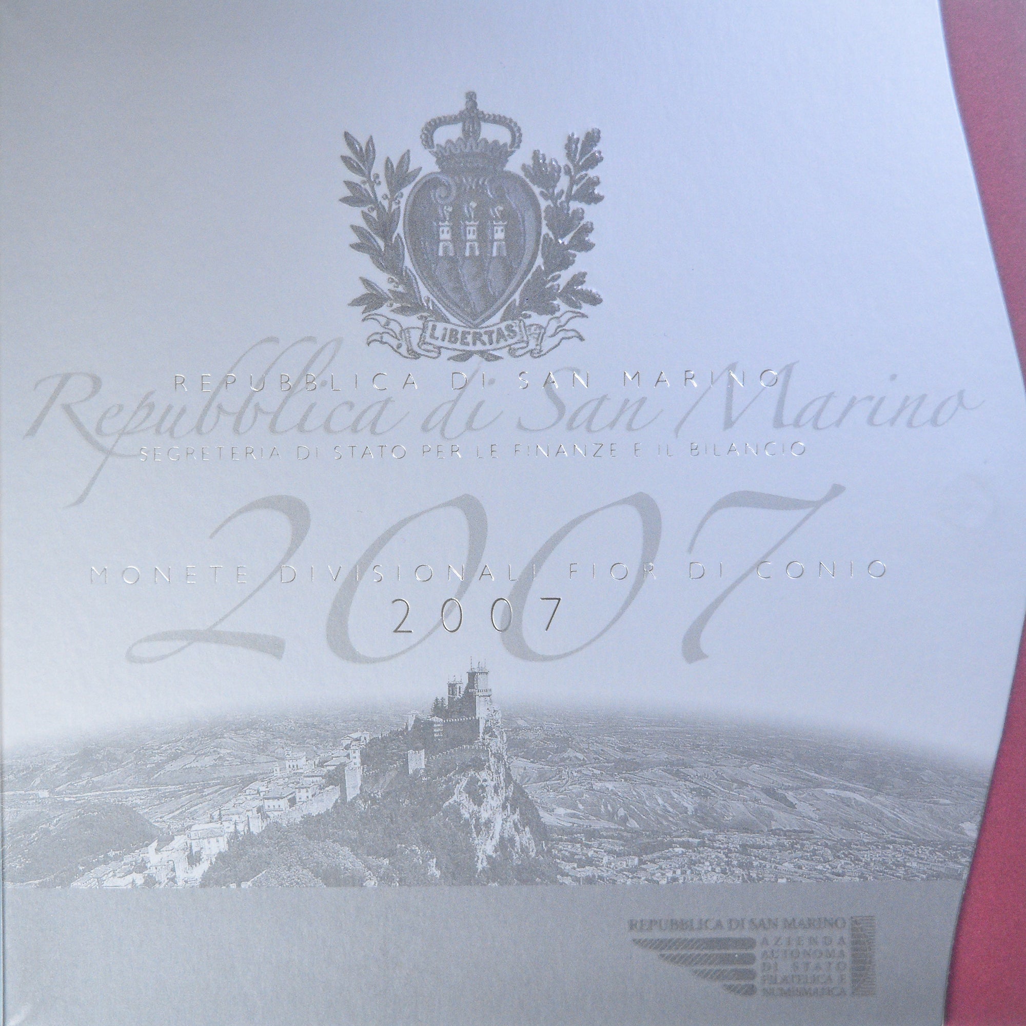 San Marino, Coffret 1c. à 5€, 2007, Rome, FDC, FDC, Sin información