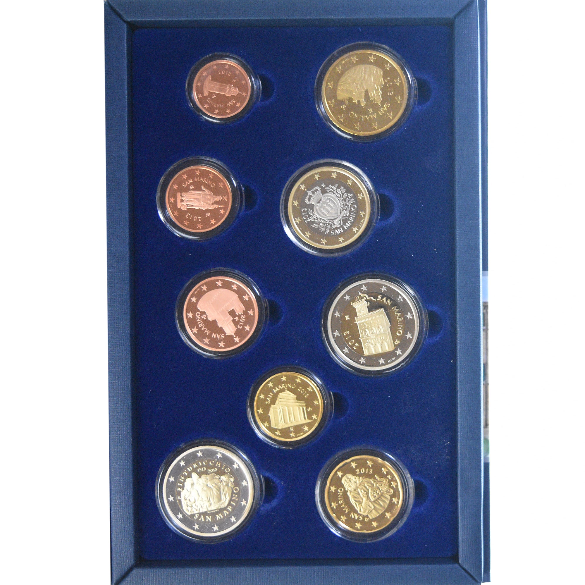 San Marino, Coffret 1c. à 2€, 2013, Rome, BE, FDC, N.C.