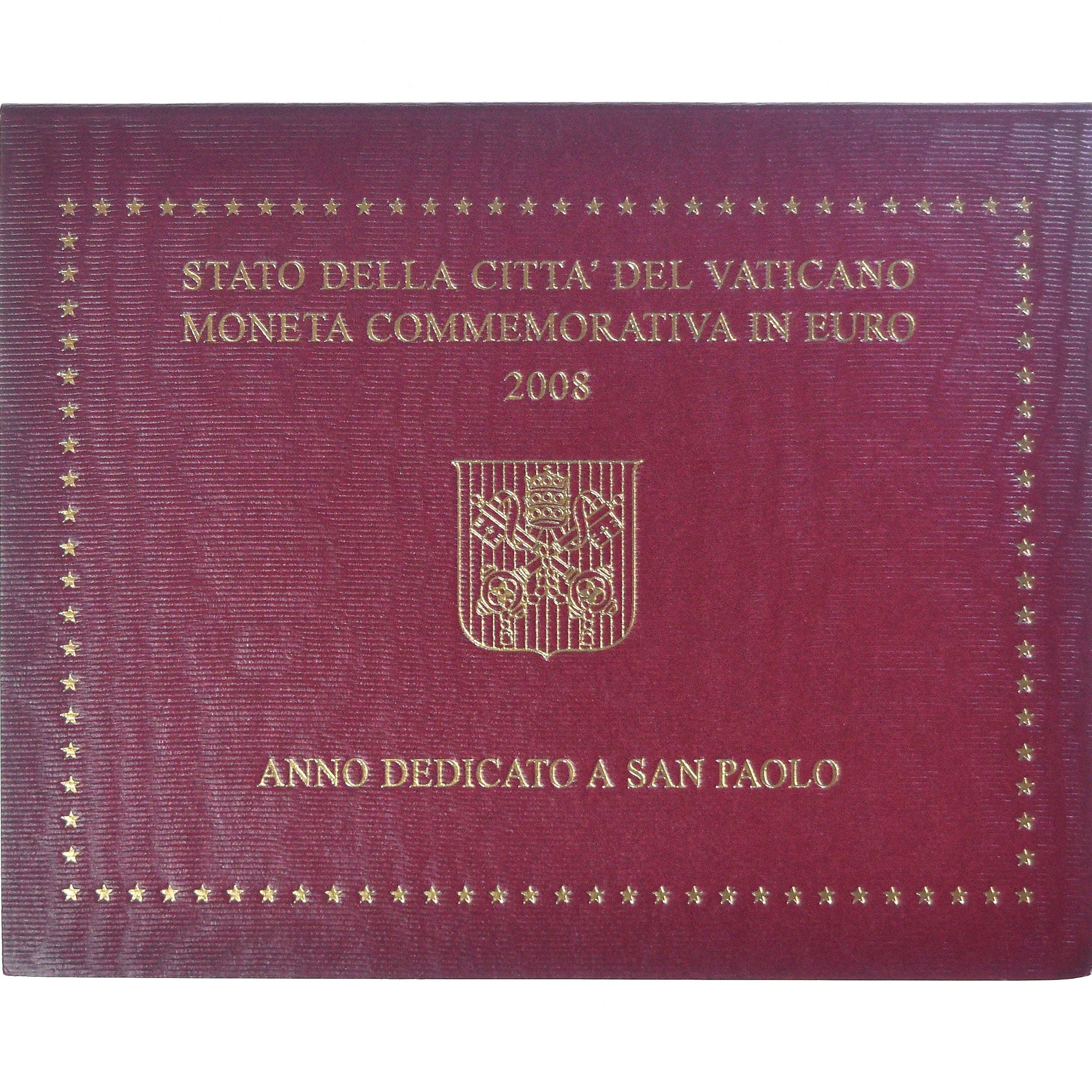 Vatican, Benoît XVI, 2 Euro, Année de Saint Paul, 2008, Rome, BU, MS(65-70)