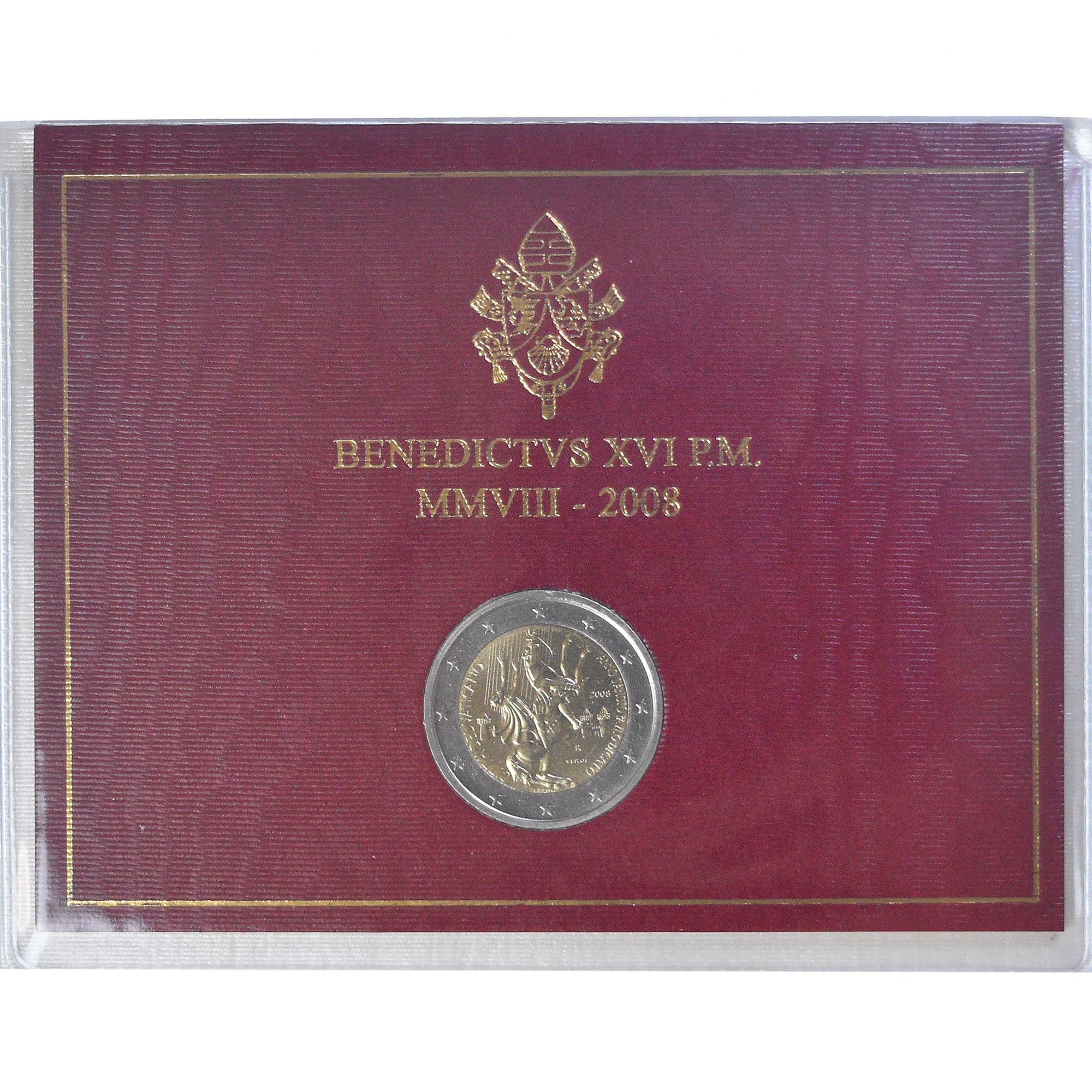 Vatican, Benoît XVI, 2 Euro, Année de Saint Paul, 2008, Rome, BU, MS(65-70)