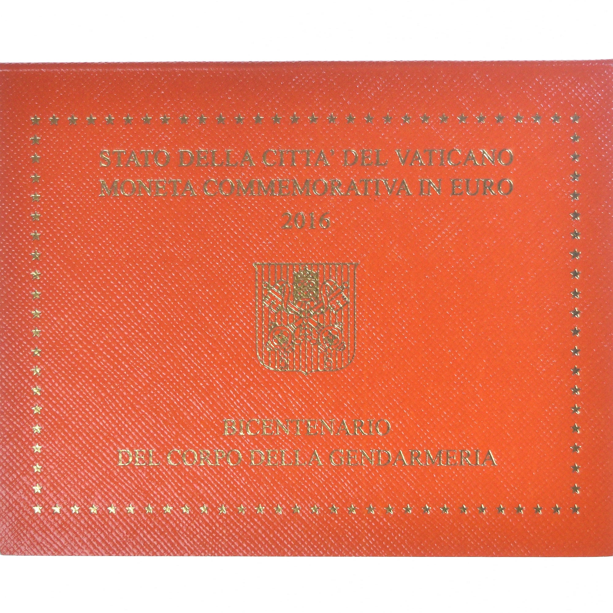 Vatican, 2 Euro, Bicentenaire de la Gendarmerie du Vatican, 2016, Rome, BU, FDC