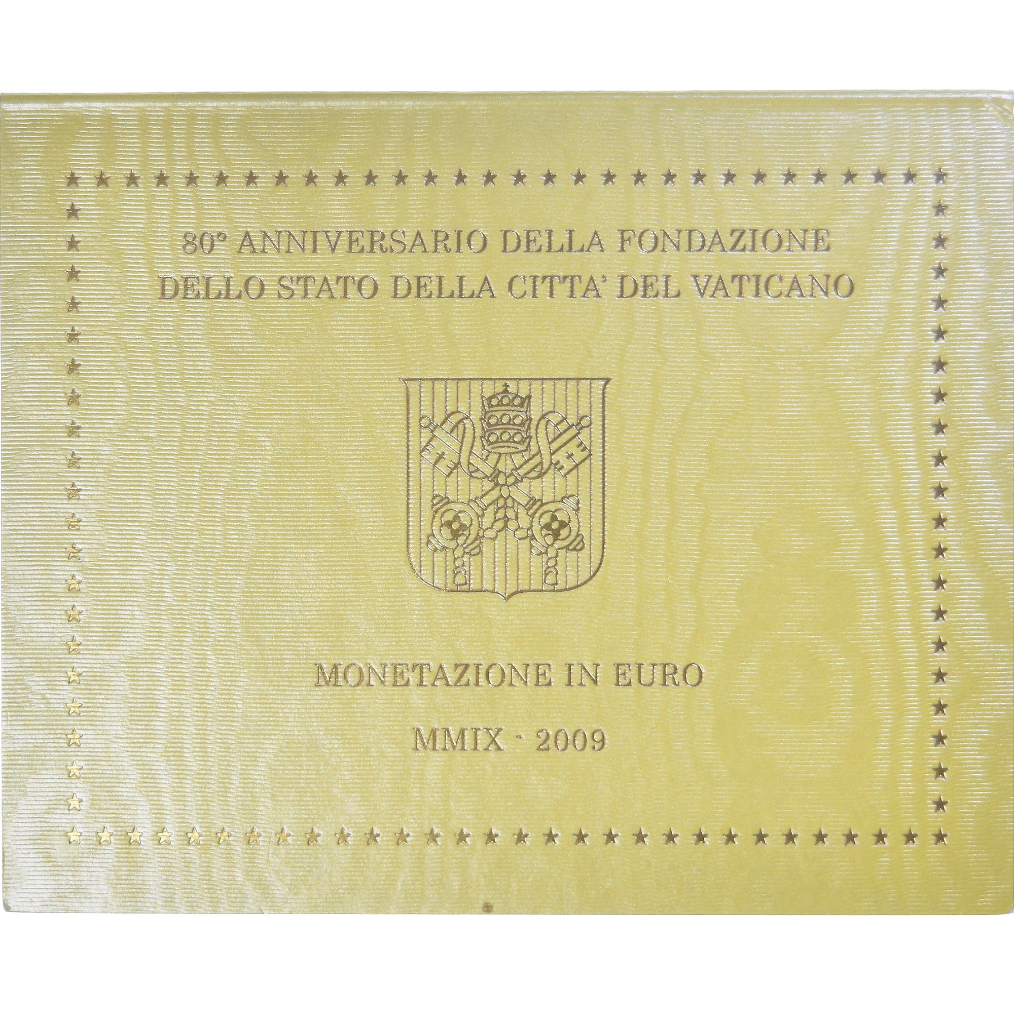 Vaticano, Benoît XVI, Coffret 1c. à 2€, 2009, Rome, BU, FDC, N.C.