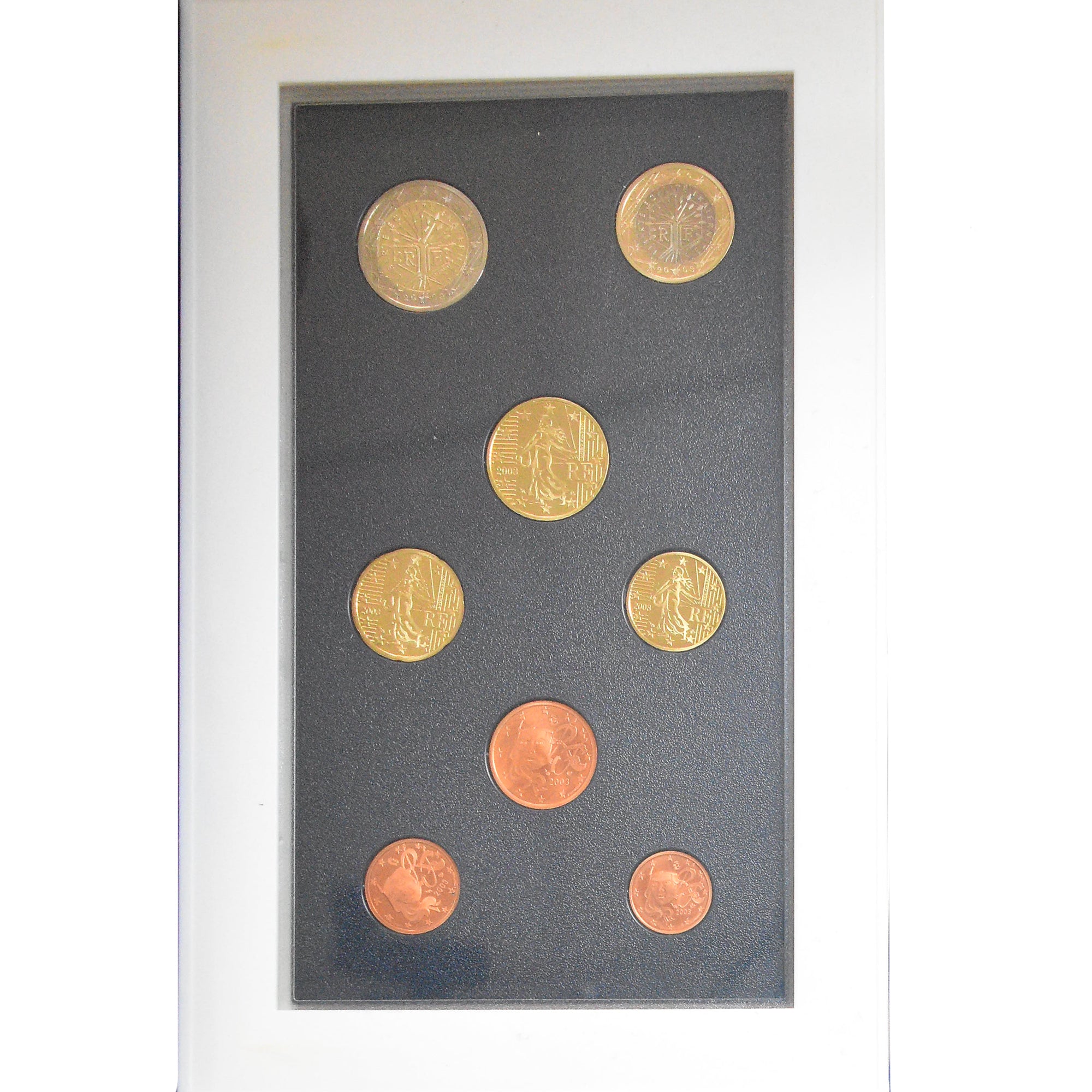 Francja, Coffret 1c. à 5€, 2005, Monnaie de Paris, BE, MS(65-70), ND