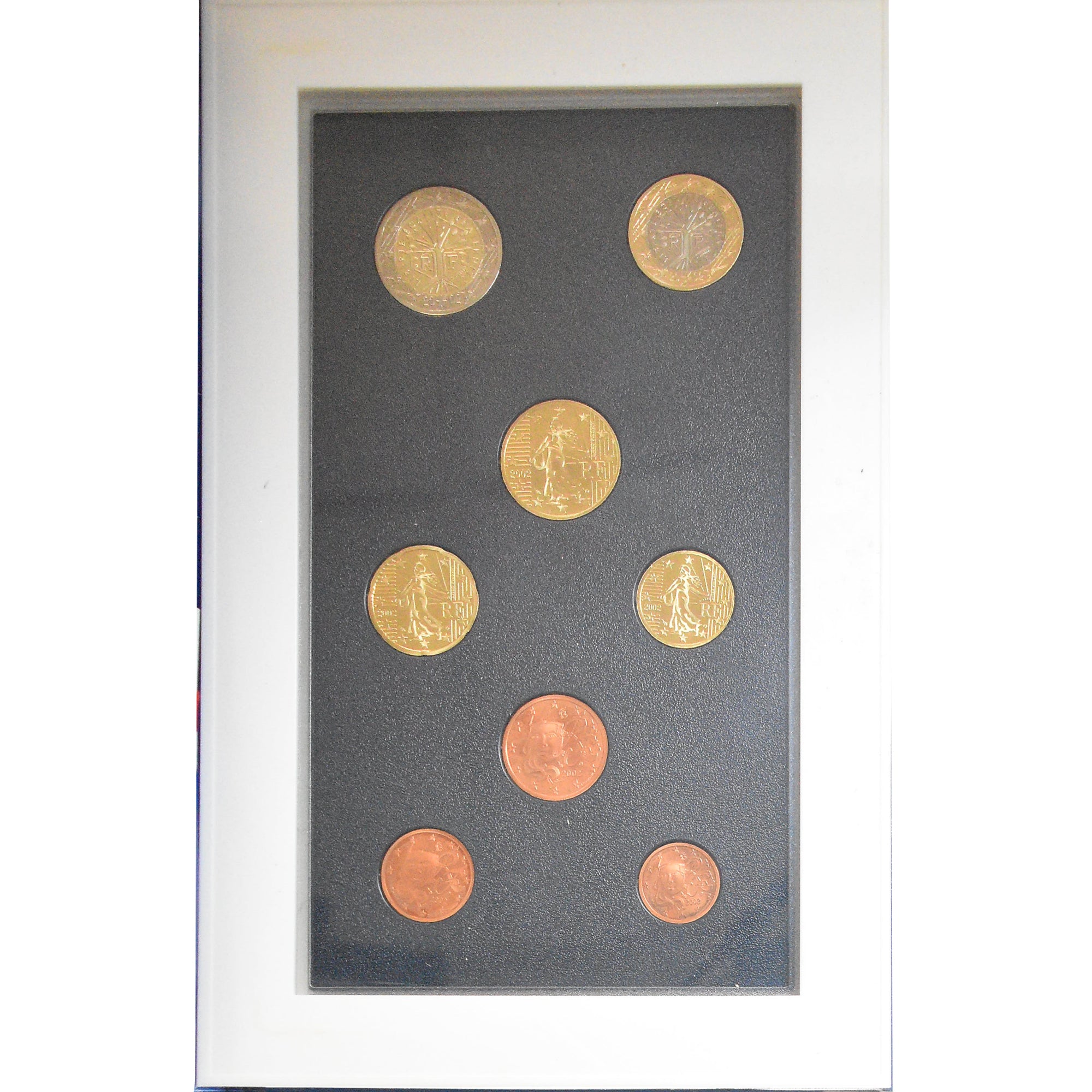 Francja, Coffret 1c. à 2€, 2002, Monnaie de Paris, BE, MS(65-70), ND