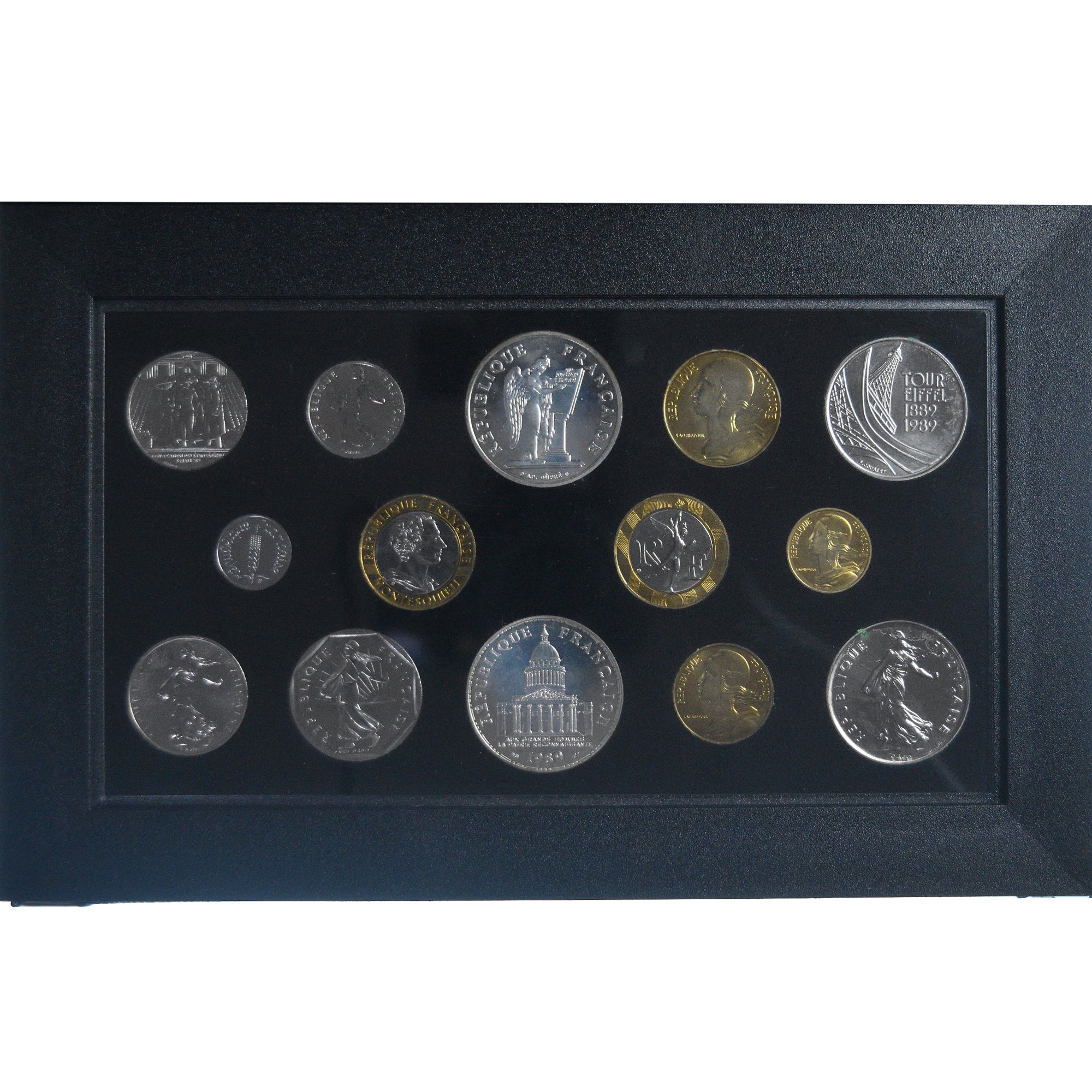 Moneta, Francia, Coffret 1 c. à 100 frs., 1989, Monnaie de Paris, FDC, FDC