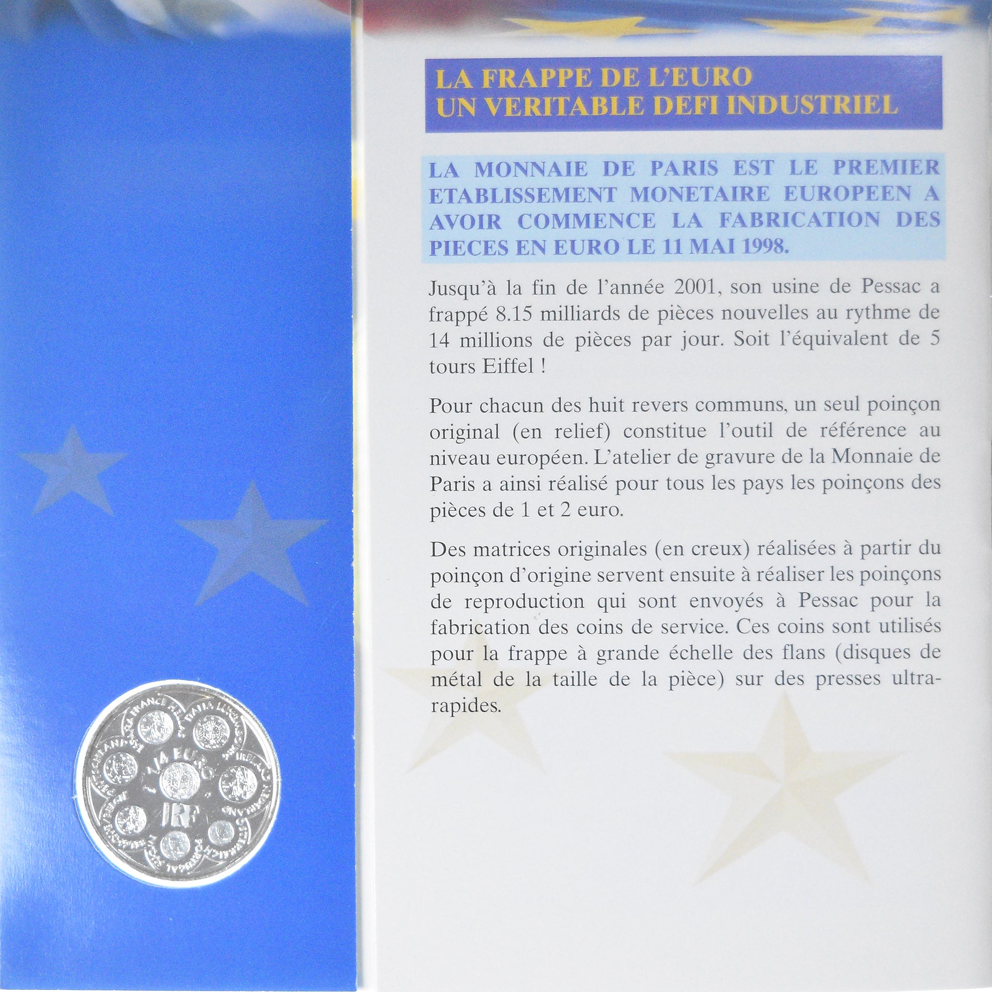 France, 1/4 Euro, Europa, 2002, Monnaie de Paris, BU, FDC, Argent
