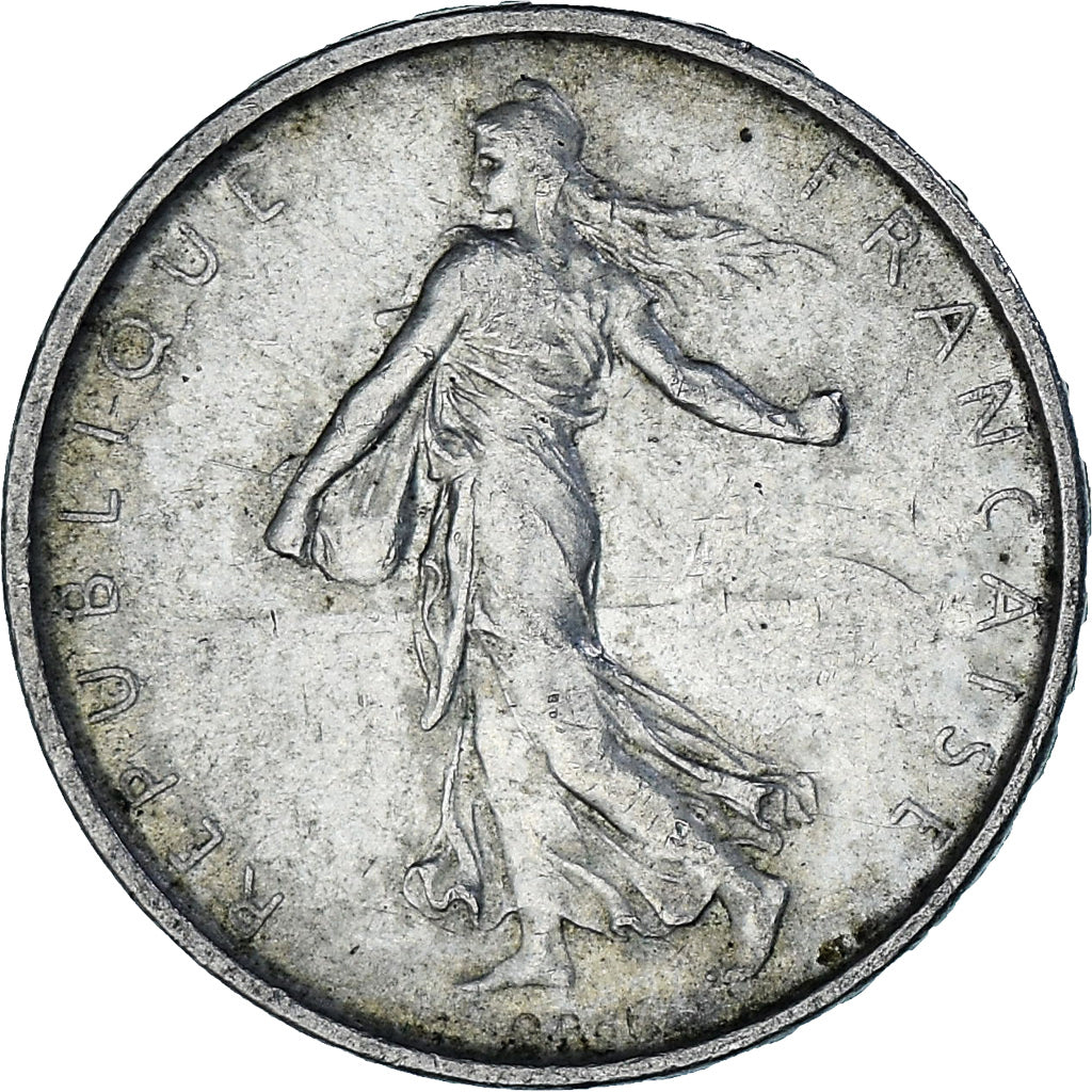 Moneta, Francia, Semeuse, 5 Francs, 1963, Paris, MB+, Argento, KM:926