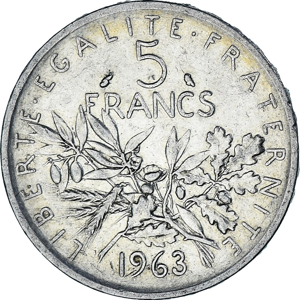 Monnaie, France, Semeuse, 5 Francs, 1963, Paris, TB+, Argent, Gadoury:770
