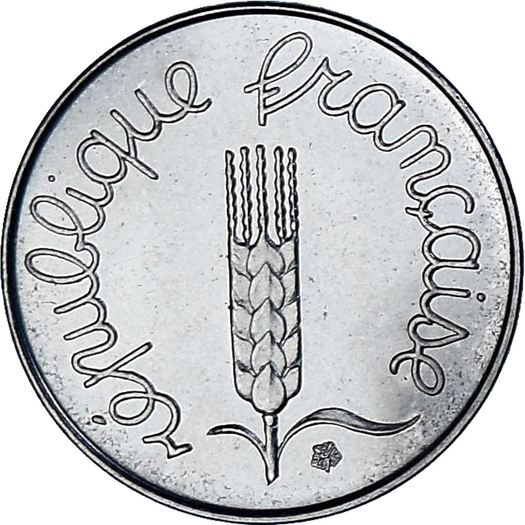 Coin, France, Épi, Centime, 1975, Paris, série FDC, MS(65-70), Stainless