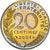 Moneta, Francja, Marianne, 20 Centimes, 2001, Monnaie de Paris, BE, MS(65-70)