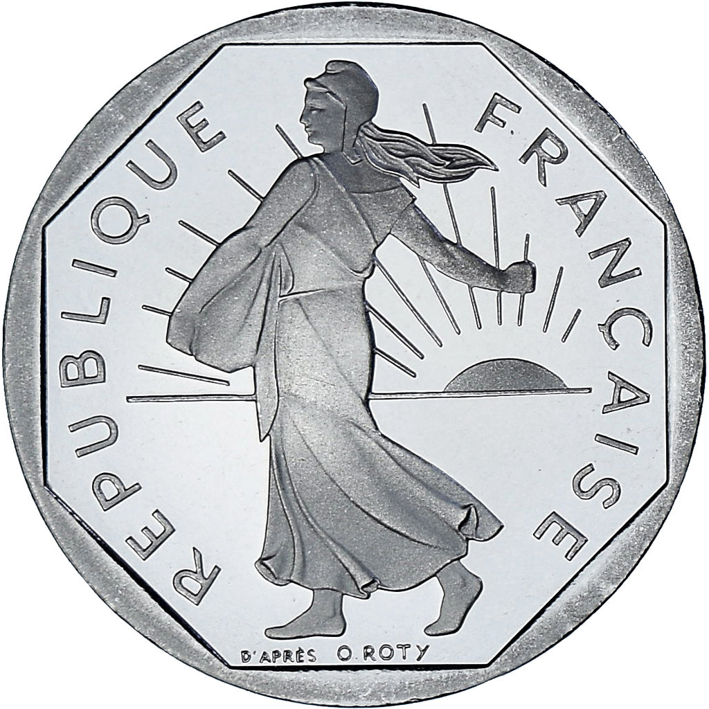 Münze, Frankreich, Semeuse, 2 Francs, 2001, Monnaie de Paris, BE, STGL, Nickel