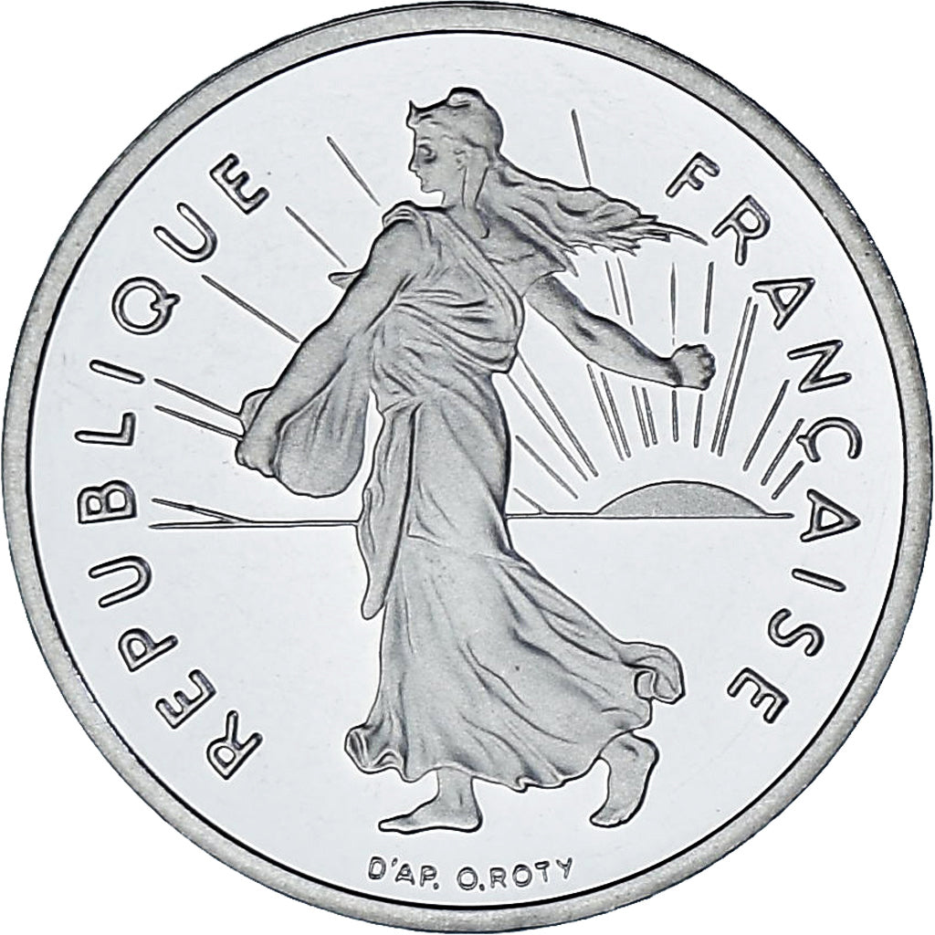 Moneta, Francia, Semeuse, 1/2 Franc, 2001, Monnaie de Paris, BE, FDC, Nichel