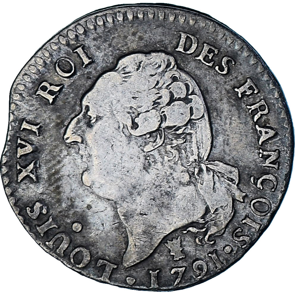 Münze, Frankreich, Louis XVI, 15 sols françois, 1791 / AN 3, Limoges, 2nd