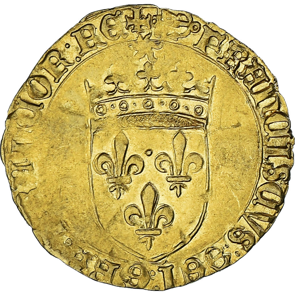 France, François Ier, Écu d'or au soleil, 1519-1540, Bayonne, Gold, EF(40-45)