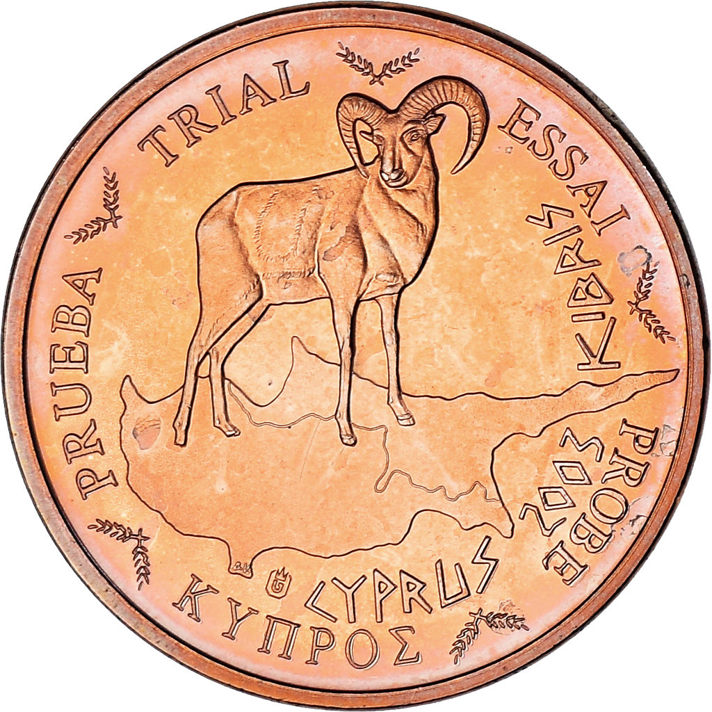 Cyprus, 5 cents pattern, 2003, ESSAI, FDC, Koper