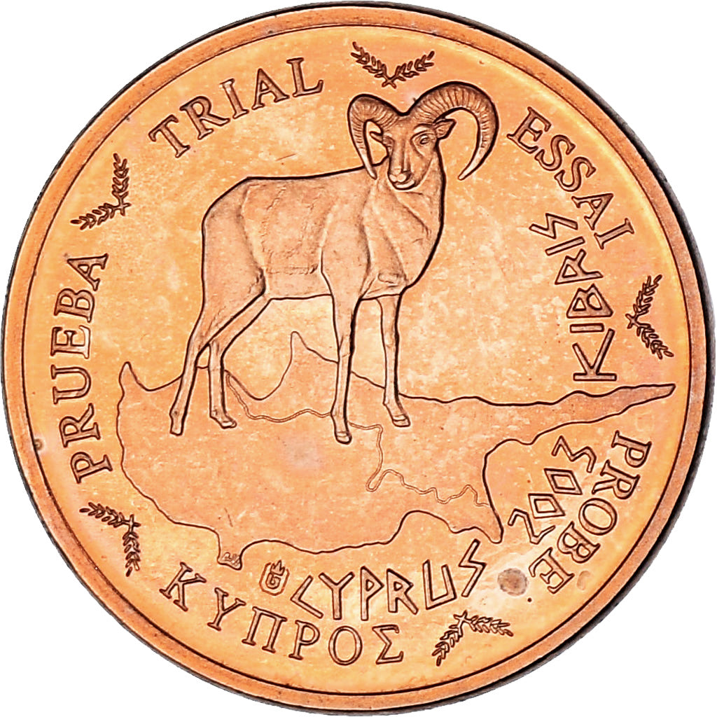 Chypre, 1 cent pattern, 2003, ESSAI, FDC, Cuivre
