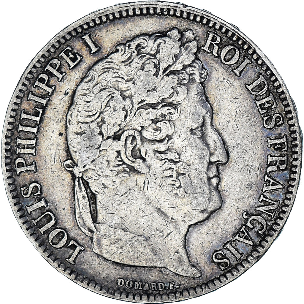 Coin, France, Louis-Philippe, 5 Francs, 1831, Lyon, VF(30-35), Silver, KM:745.4