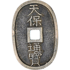 Japón, 100 Mon, Tempo Tsuho, (1835-1870), MBC, Bronce, KM:7