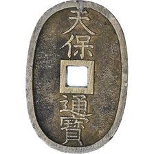Giappone, 100 Mon, Tempo Tsuho, (1835-1870), BB, Bronzo, KM:7