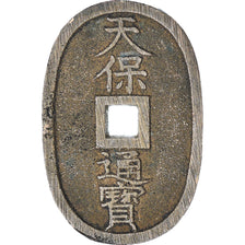 Japan, 100 Mon, Tempo Tsuho, (1835-1870), SS, Bronze, KM:7