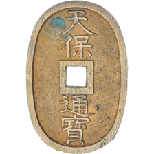 Japan, 100 Mon, Tempo Tsuho, (1835-1870), VF(30-35), Bronze, KM:7