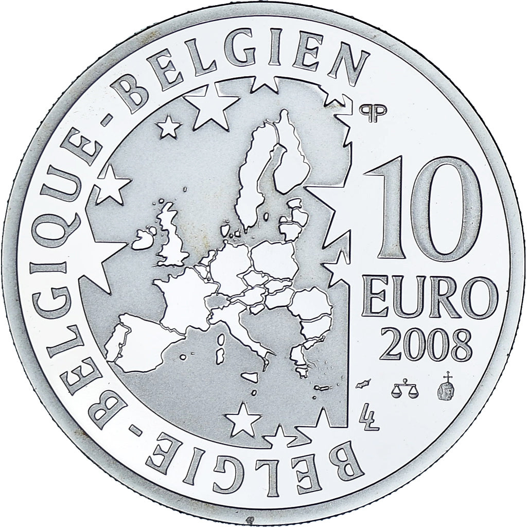 Belgien, Albert II, 10 Euro, L'Oiseau bleu, 2008, Brussels, BE, colourized