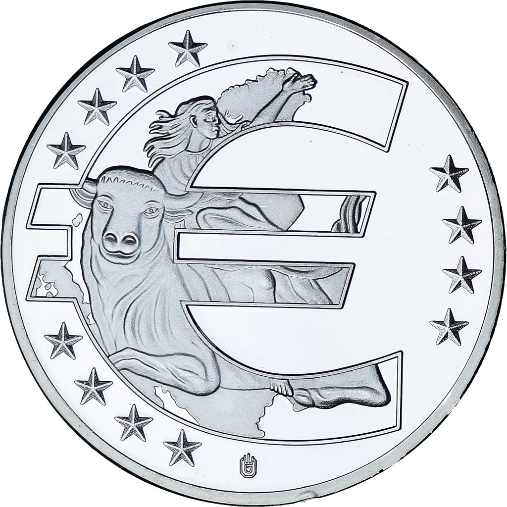 França, medalha, Monnaies européennes, 2003, Proof, MS(65-70), Cobre Revestido